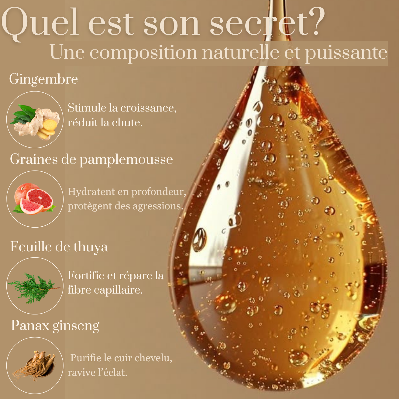 Le sérum anti-chute & repousse naturelle