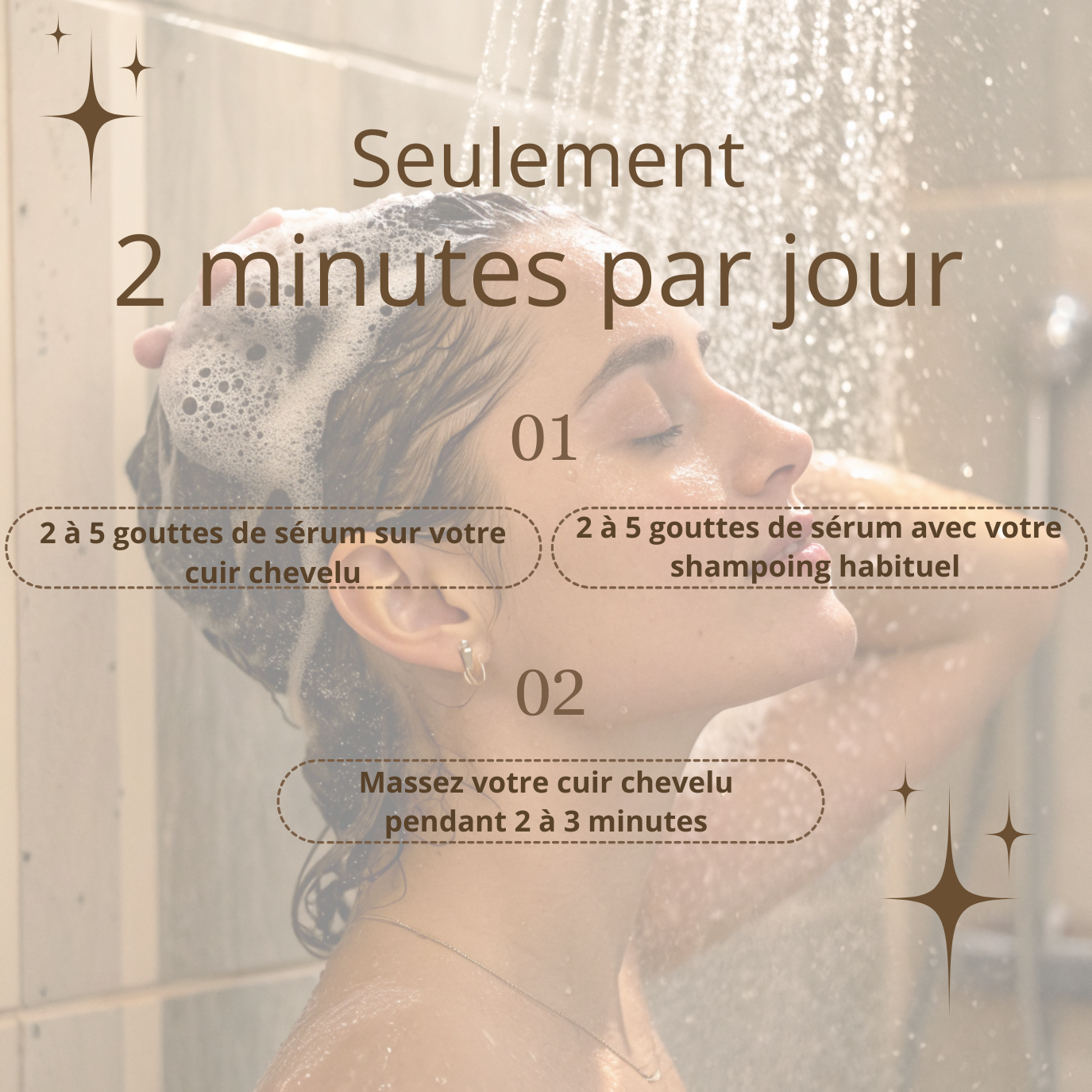 Chute, casse, cheveux ternes ? Redonnez vie à votre chevelure dès les premières semaines.