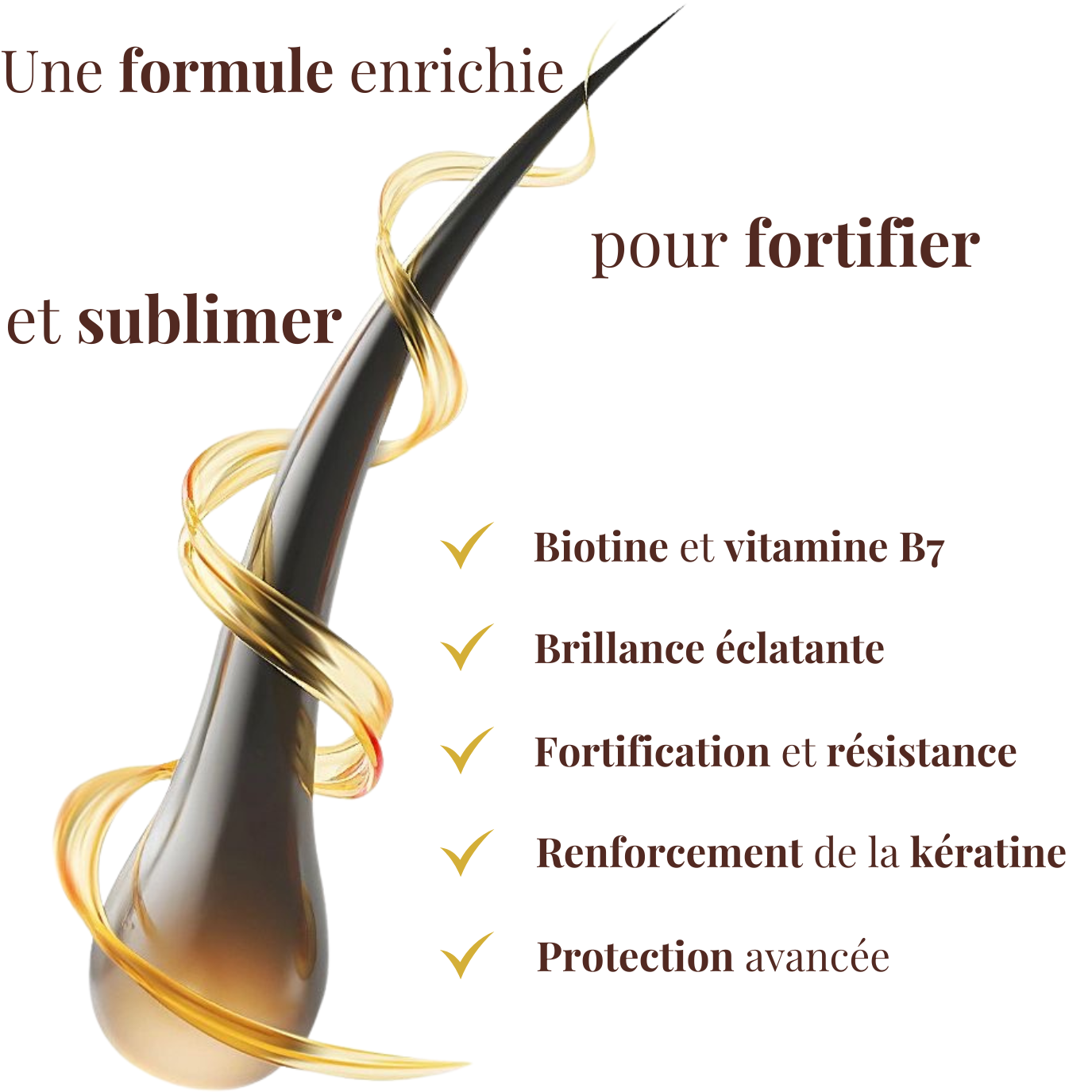 Chute, casse, cheveux ternes ? Redonnez vie à votre chevelure dès les premières semaines.